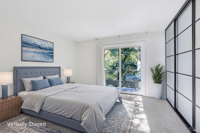 95 Anchorage Rd Unit 95, Sausalito, CA 94965 - carpeted bedroom featuring access to exterior