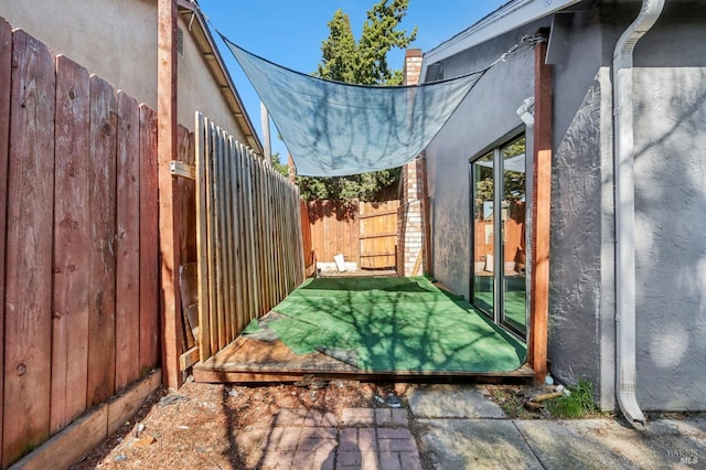 view of patio / terrace with fence