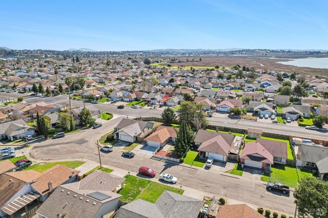 bird's eye view with a residential view