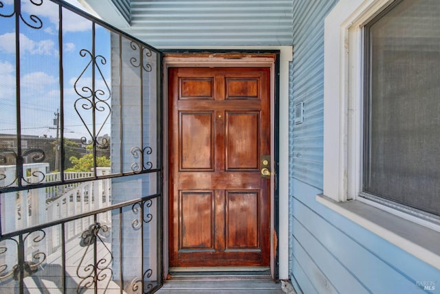 view of entrance to property