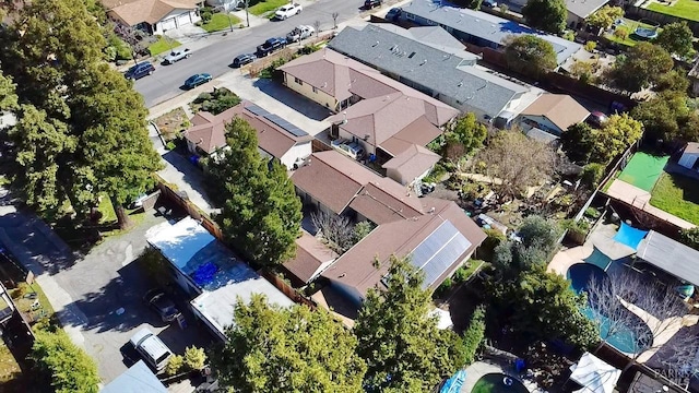 drone / aerial view featuring a residential view