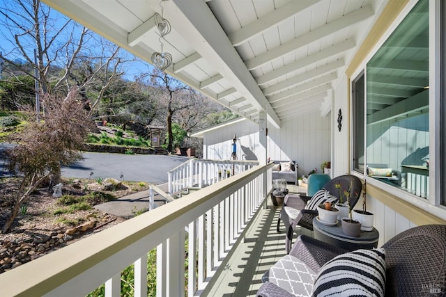 view of balcony