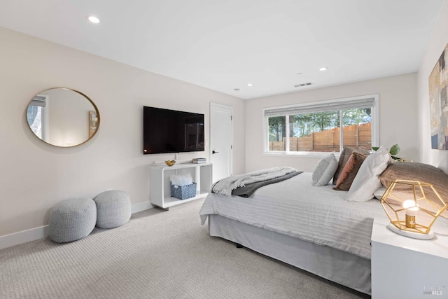 550 Sequoia Dr, San Anselmo, CA 94960 - bedroom with recessed lighting, visible vents, baseboards, and carpet floors