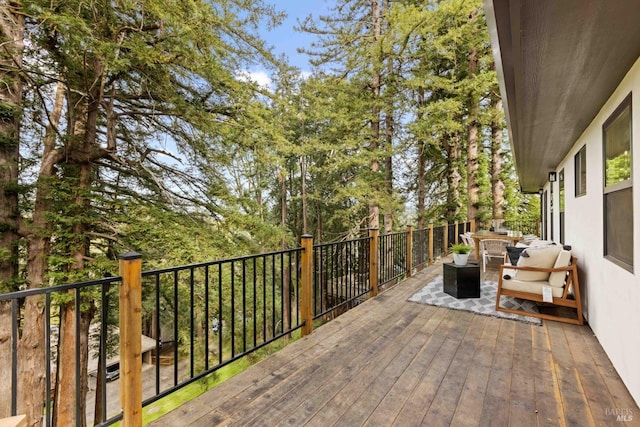 550 Sequoia Dr, San Anselmo, CA 94960 - view of wooden terrace