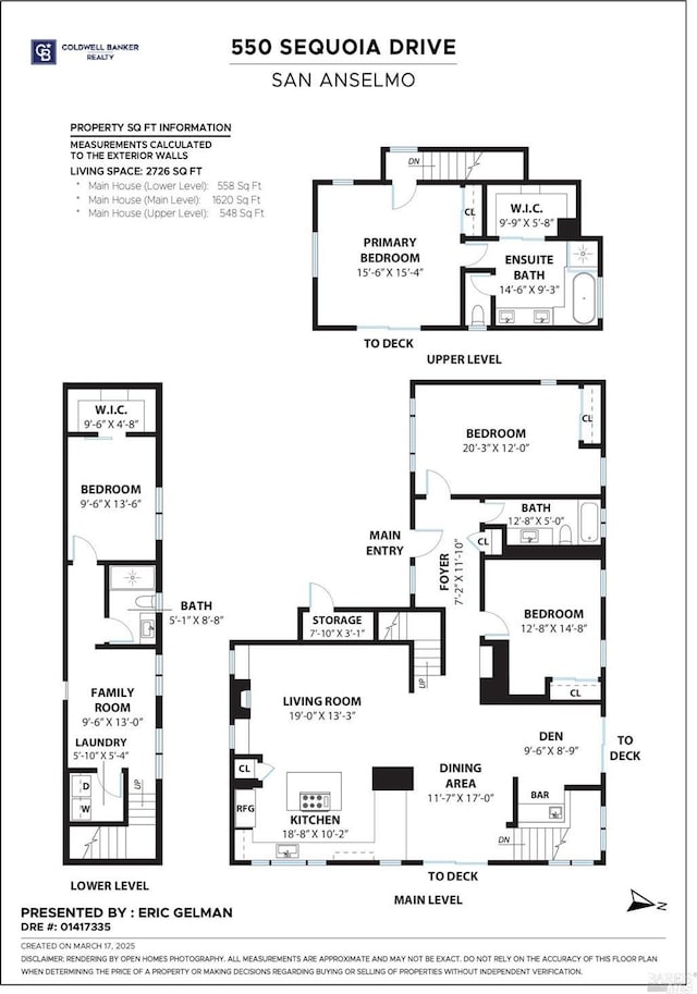550 Sequoia Dr, San Anselmo, CA 94960 - floor plan