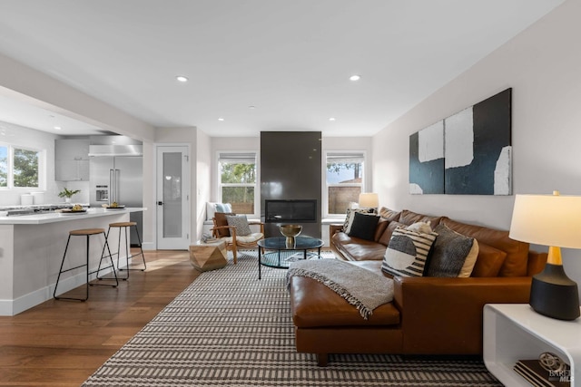 550 Sequoia Dr, San Anselmo, CA 94960 - living room featuring recessed lighting and wood finished floors