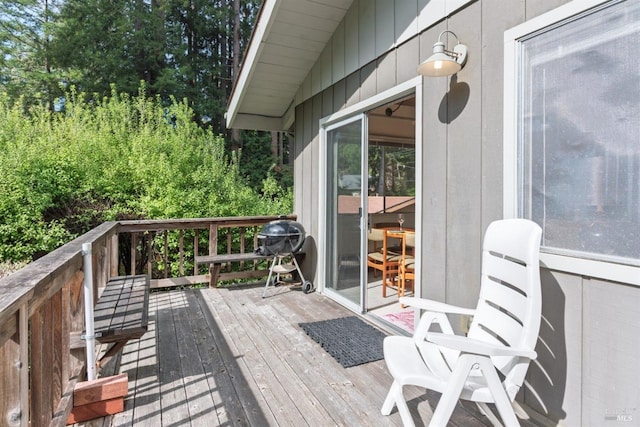 deck with grilling area