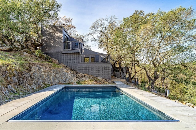 pool featuring stairway