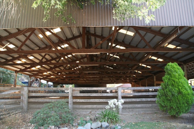 view of horse barn