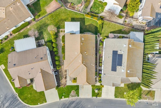 bird's eye view featuring a residential view