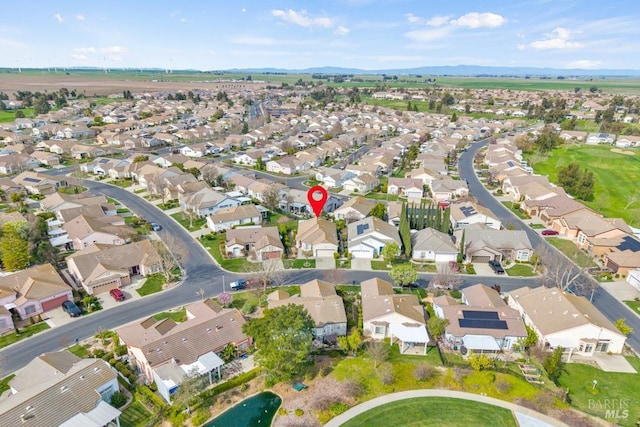 drone / aerial view featuring a residential view