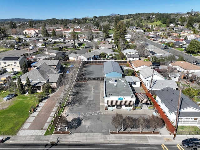 aerial view featuring a residential view