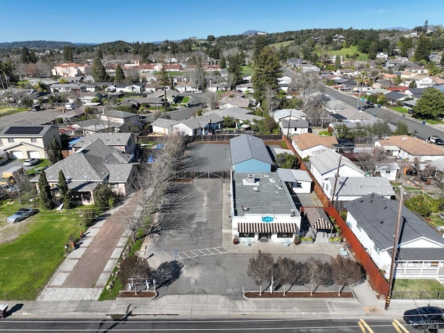 aerial view featuring a residential view