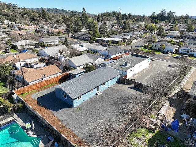 bird's eye view featuring a residential view