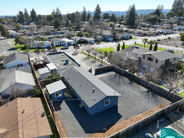 bird's eye view featuring a residential view