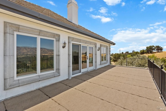 exterior space with a balcony