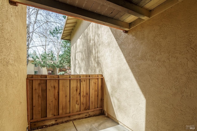 view of home's exterior featuring stucco siding