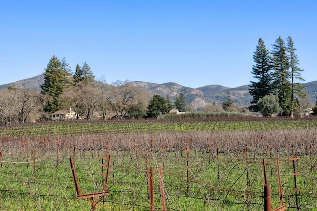 property view of mountains featuring a rural view