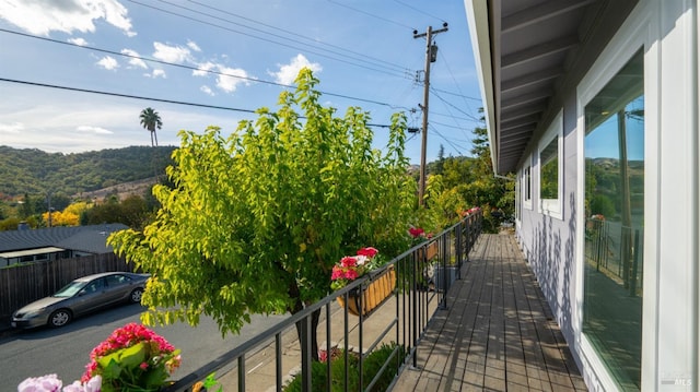 view of balcony