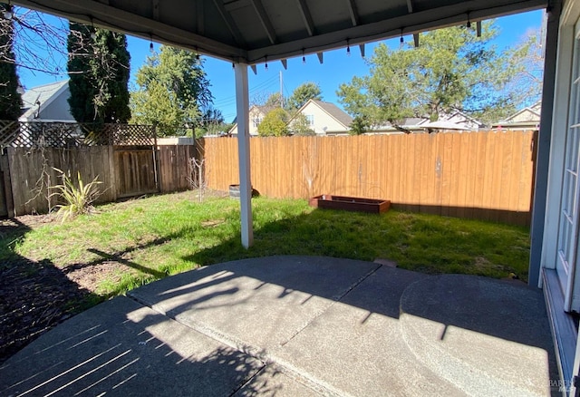 view of patio / terrace featuring a fenced backyard