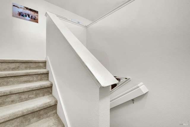 view of stairway