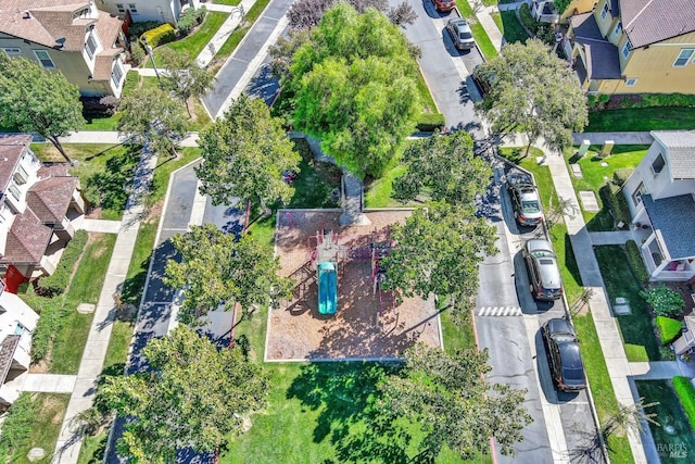 birds eye view of property featuring a residential view