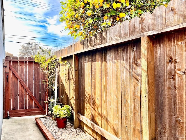 view of outdoor structure with fence