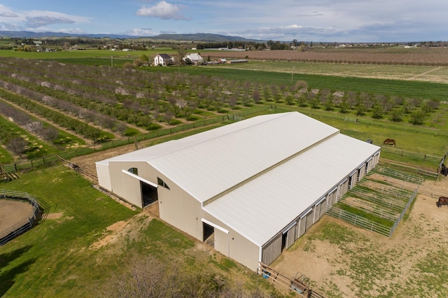 bird's eye view featuring a rural view