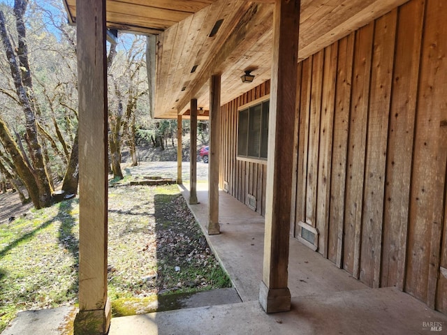 view of patio with visible vents