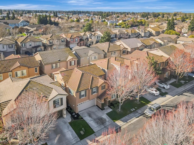 aerial view featuring a residential view