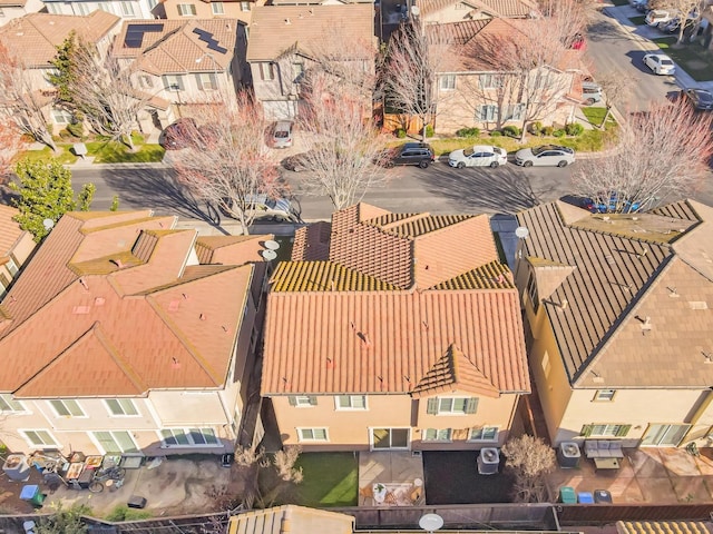 bird's eye view with a residential view