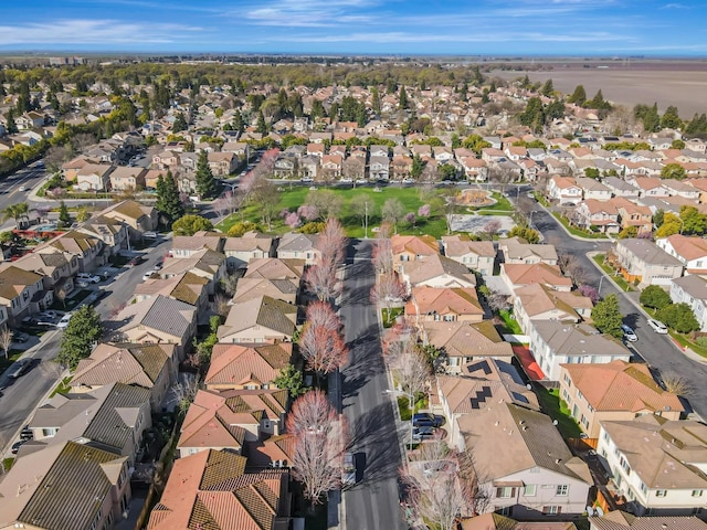 bird's eye view featuring a residential view