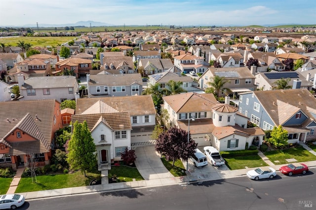 bird's eye view featuring a residential view