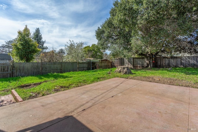 view of patio / terrace featuring a fenced backyard