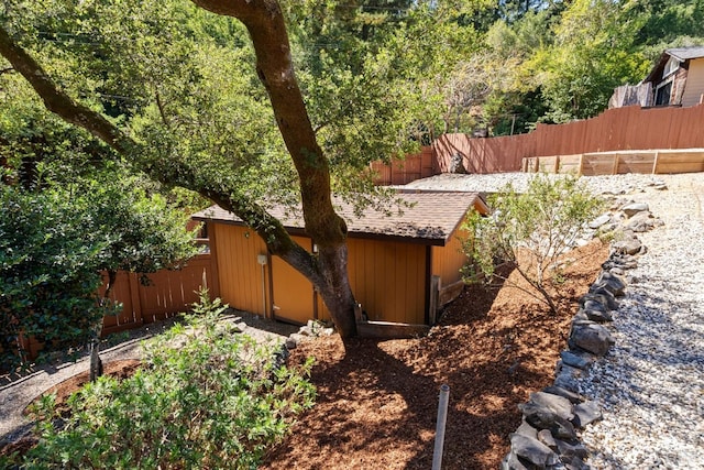 66 Alta Ave, Lagunitas, CA 94938 - view of yard with an outdoor structure and fence