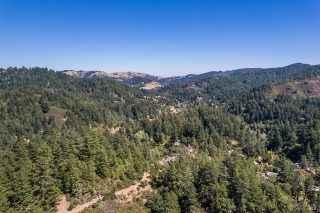 66 Alta Ave, Lagunitas, CA 94938 - mountain view featuring a view of trees
