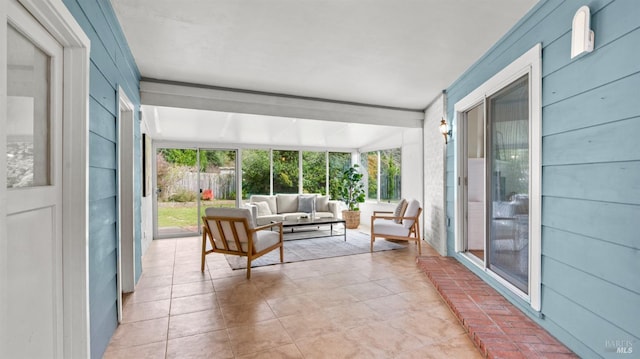 view of sunroom / solarium