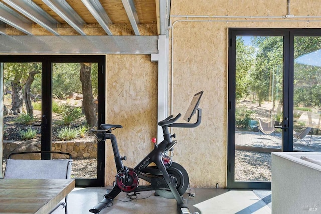 view of exercise room
