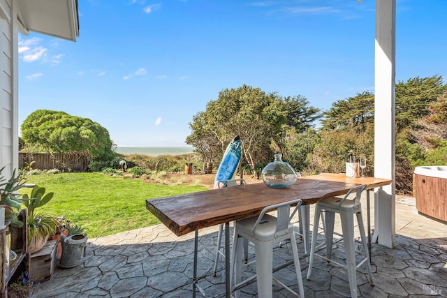 view of patio / terrace featuring outdoor dining space