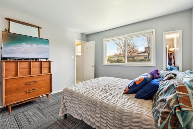 bedroom with carpet floors