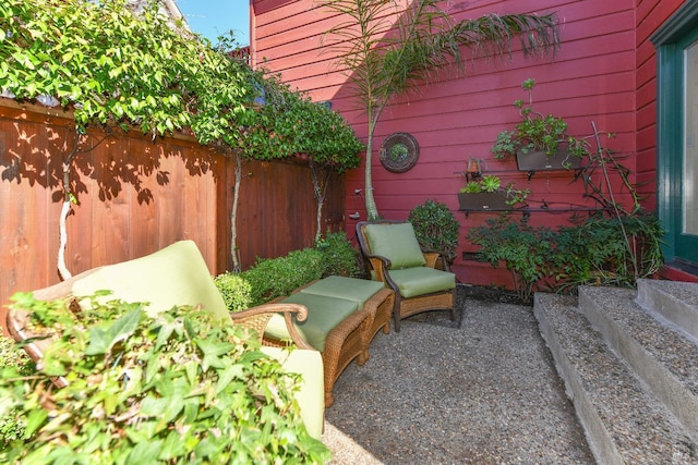 view of patio / terrace with fence