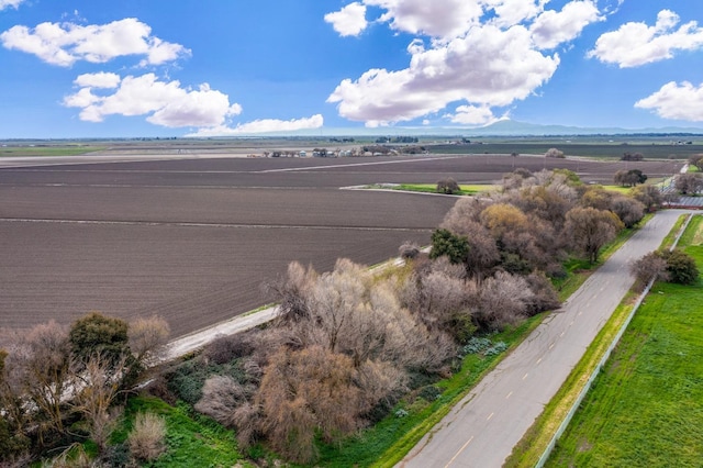 aerial view with a rural view