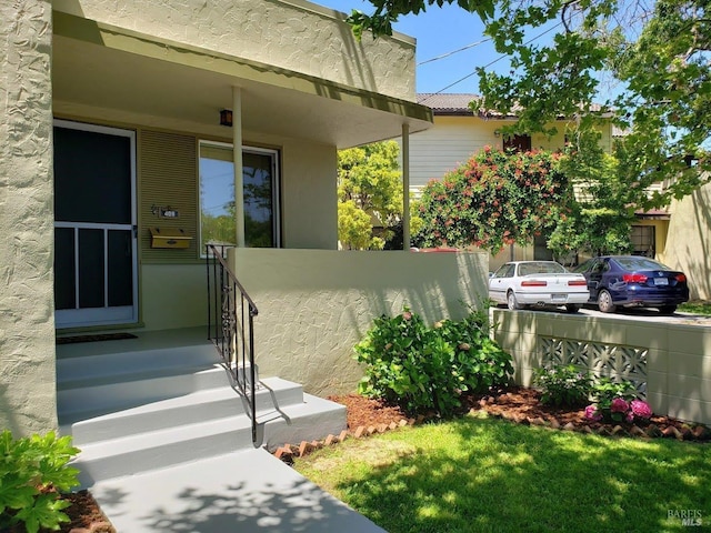 exterior space featuring fence