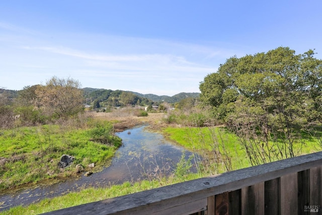 property view of water with a mountain view