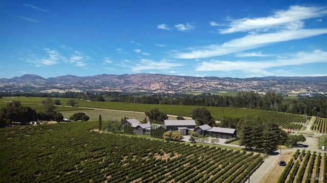 property view of mountains featuring a rural view