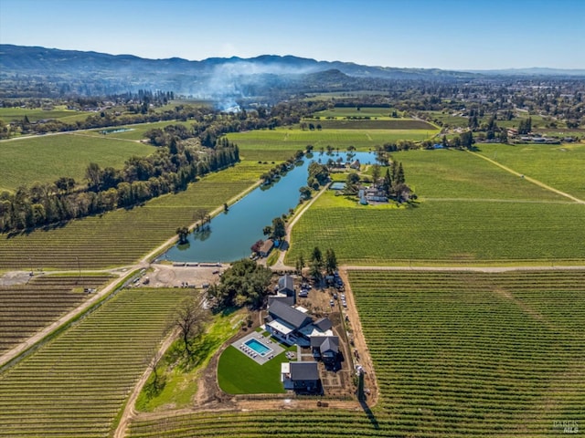 2350 Big Ranch Rd, Napa, CA 94558 - view of rural area with rows of crops and a water and mountain view