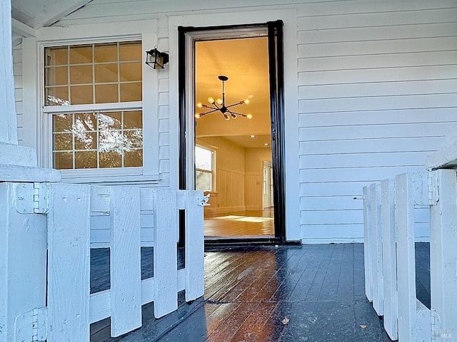 view of exterior entry