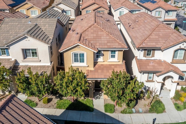 aerial view featuring a residential view