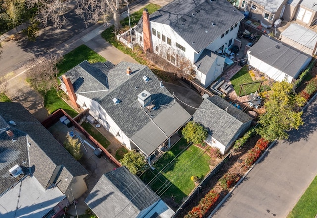 aerial view featuring a residential view