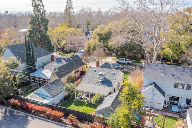 bird's eye view featuring a residential view